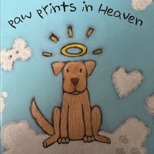 Paw Prints in Heaven Blue Dog Book